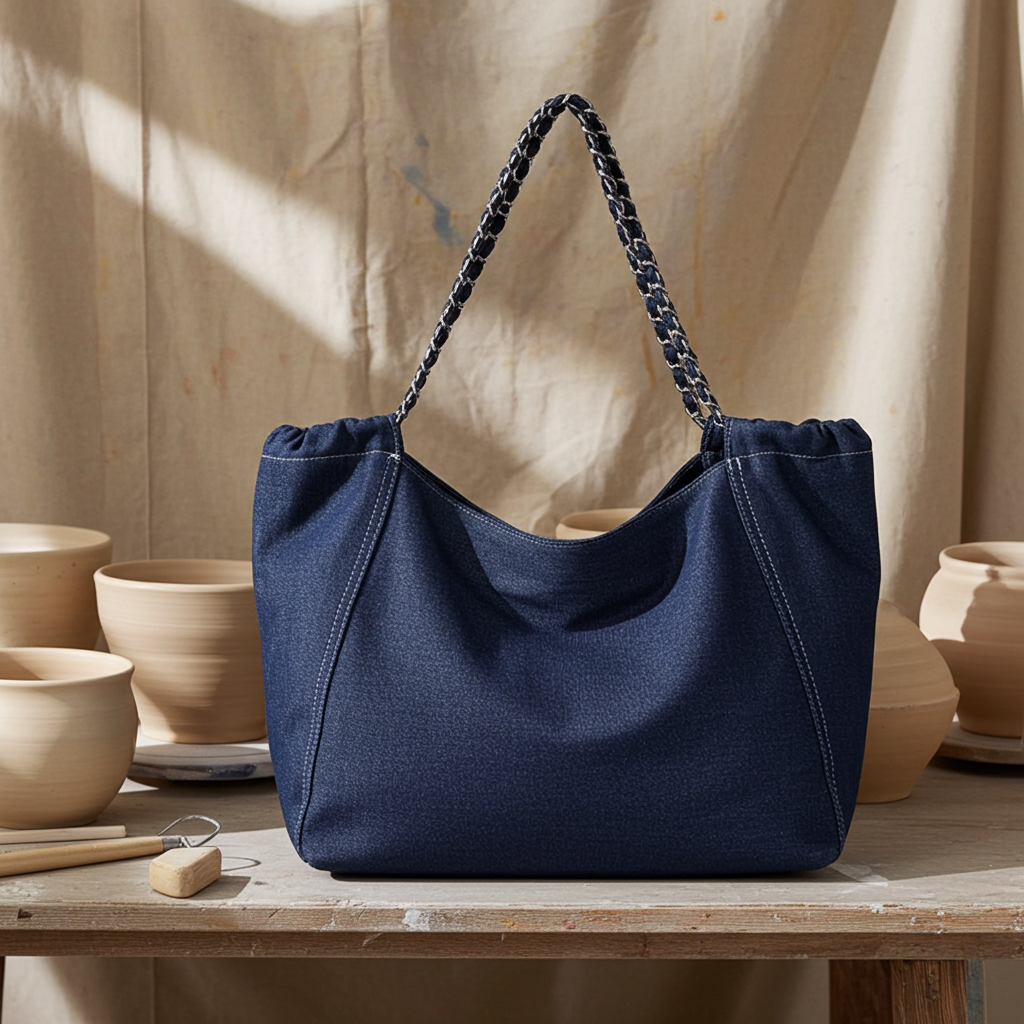 Chain Strap Tote Bag